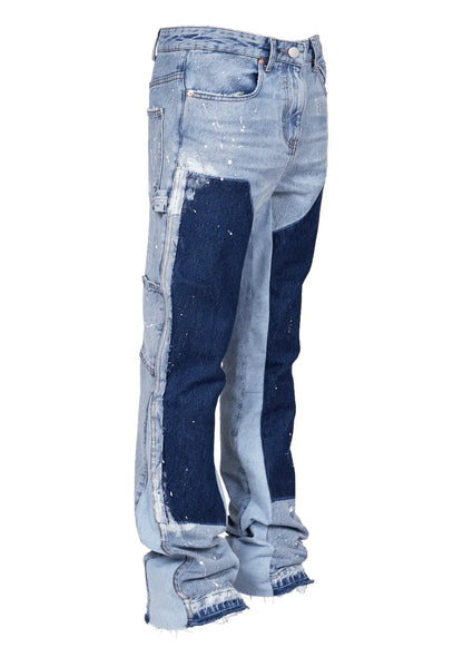 Denim Washed Flared Jeans