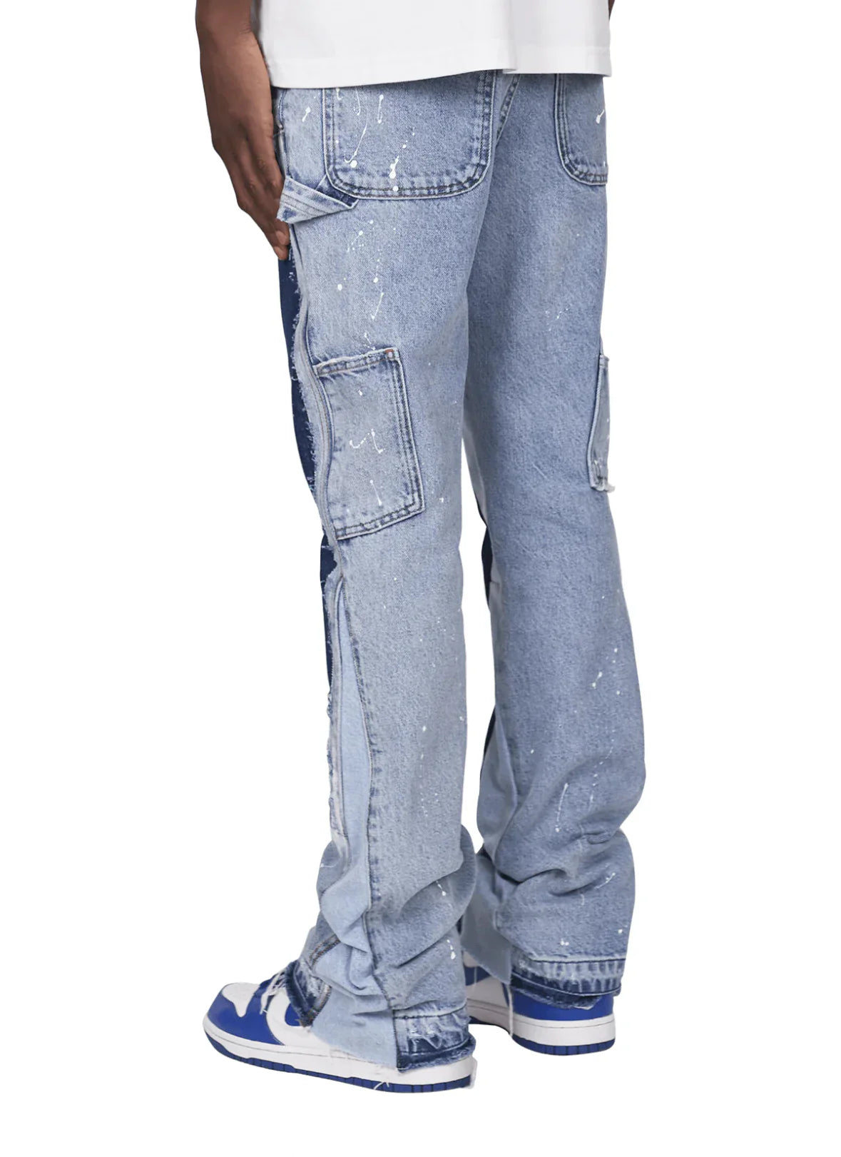 Denim Washed Flared Jeans